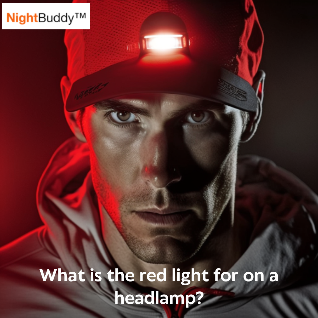 What is the red light for on a headlamp