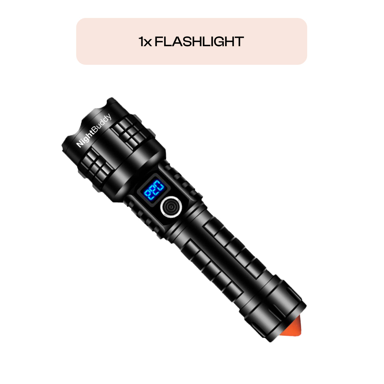 bright led flashlight rechargeable NightBuddy Powerful Rechargeable Tactical LED Flashlight 5000 High Lumens for Home Camping or Survival with Emergency Window Breaker 5 Light Modes