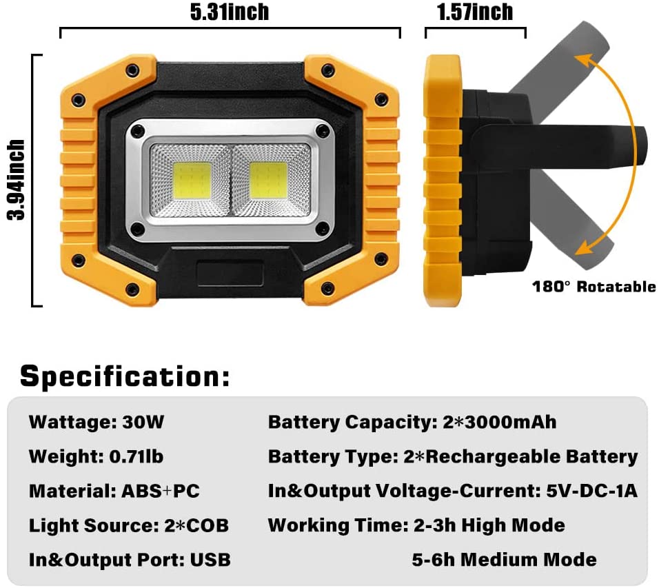 Flood Light Buddy Specifications